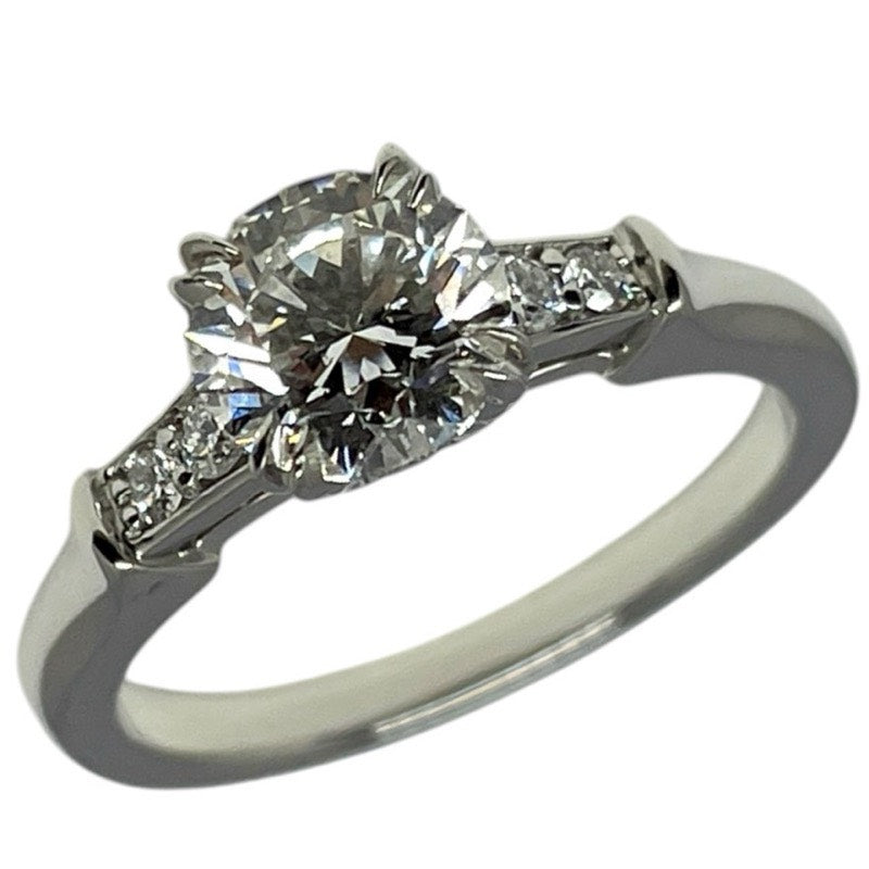 ハリーウィンストン HARRY WINSTON ラウンドカットトリストリング プラチナ pt950 ジュエリー