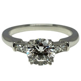 ハリーウィンストン HARRY WINSTON ラウンドカットトリストリング プラチナ pt950 ジュエリー