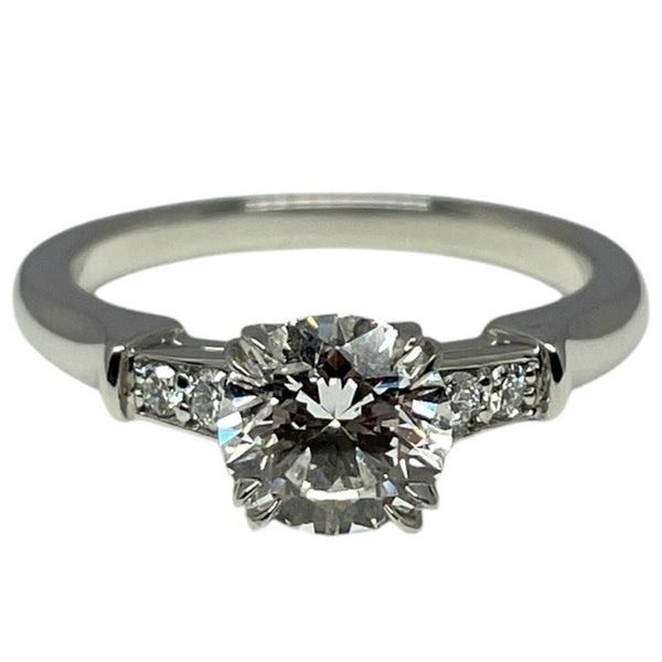 ハリーウィンストン HARRY WINSTON ラウンドカットトリストリング プラチナ pt950 ジュエリー