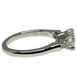 ハリーウィンストン HARRY WINSTON ラウンドカットトリストリング プラチナ pt950 ジュエリー