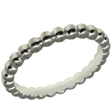 ヴァンクリーフ＆アーペル Van Cleef & Arpels ペルレ スモールリング ホワイトゴールド 750WG ジュエリー