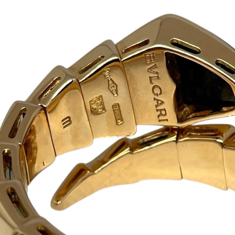 ブルガリ BVLGARI セルペンティヴァイパーリング ピンクゴールド 750PG/ダイヤモンド/オニキス ジュエリー