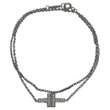 ティファニー TIFFANY＆CO ダブルチェーンブレス ホワイトゴールド 750WG/ダイヤモンド ジュエリー