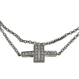 ティファニー TIFFANY＆CO ダブルチェーンブレス ホワイトゴールド 750WG/ダイヤモンド ジュエリー