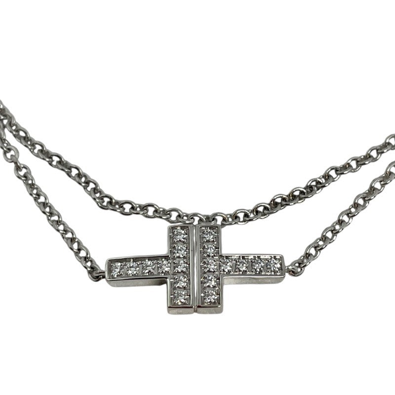ティファニー TIFFANY＆CO ダブルチェーンブレス ホワイトゴールド 750WG/ダイヤモンド ジュエリー