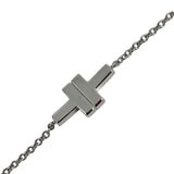 ティファニー TIFFANY＆CO ダブルチェーンブレス ホワイトゴールド 750WG/ダイヤモンド ジュエリー