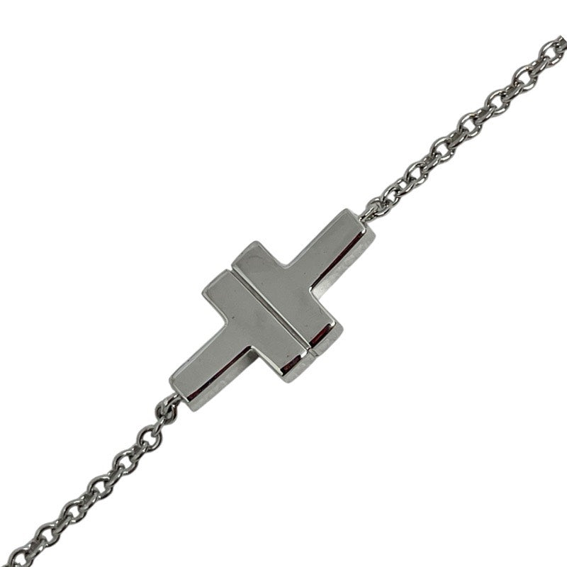 ティファニー TIFFANY＆CO ダブルチェーンブレス ホワイトゴールド 750WG/ダイヤモンド ジュエリー