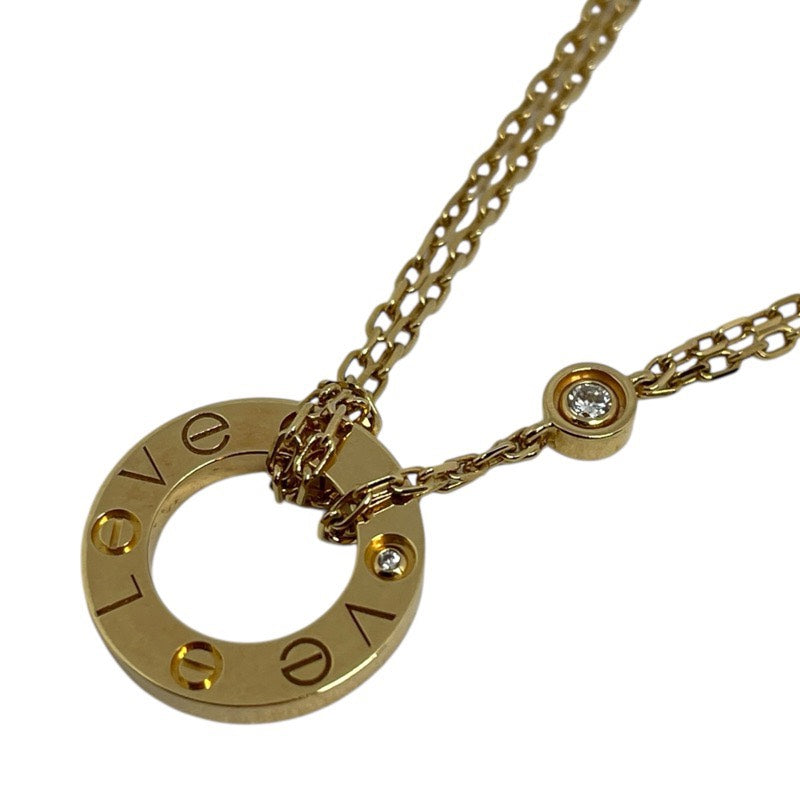 カルティエ Cartier ラブサークルダイヤネックレス イエローゴールド 750YG ジュエリー