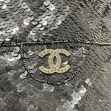シャネル CHANEL ココマークスパンコールハンドバッグ ブラック　SV金具 スパンコール・ラインストン レディース ハンドバッグ