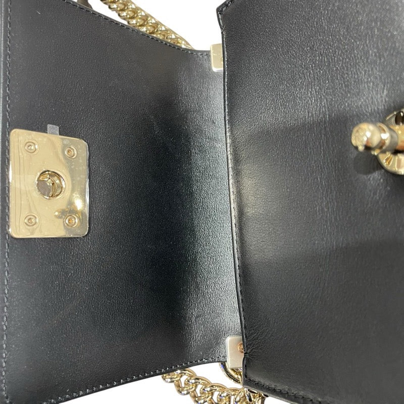 シャネル CHANEL ミニボーイシャネル15 Vステッチ A67364 ブラック/GD