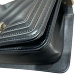 シャネル CHANEL ミニボーイシャネル15　Vステッチ A67364 ブラック　GD金具 カーフ レディース ショルダーバッグ