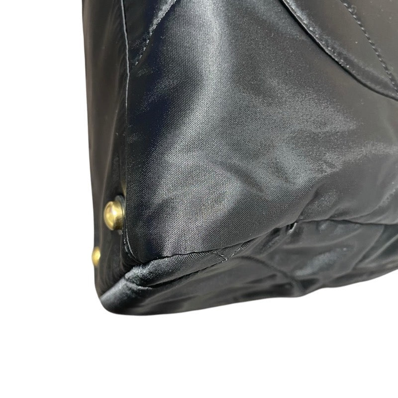シャネル CHANEL ラージボーリングバッグ AS4776 ブラック　GD金具 ナイロン レディース トートバッグ