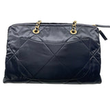 シャネル CHANEL ラージボーリングバッグ AS4776 ブラック　GD金具 ナイロン レディース トートバッグ