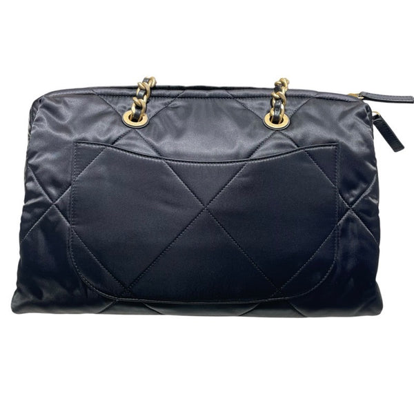 シャネル CHANEL ラージボーリングバッグ AS4776 ブラック　GD金具 ナイロン レディース トートバッグ