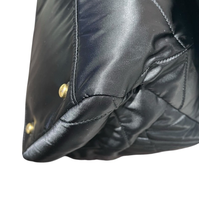 シャネル CHANEL ラージボーリングバッグ AS4776 ブラック　GD金具 ナイロン レディース トートバッグ
