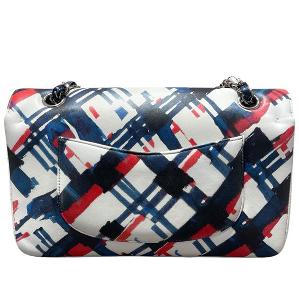 シャネル CHANEL マトラッセ25　エアライン A01112 ホワイト・ネイビー・レッド　SV金具 ラムスキン レディース ショルダーバッグ