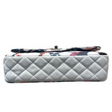 シャネル CHANEL マトラッセ25　エアライン A01112 ホワイト・ネイビー・レッド　SV金具 ラムスキン レディース ショルダーバッグ