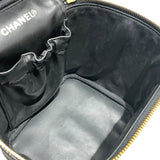 シャネル CHANEL バニティバッグ A01998 ブラック　GD金具 キャビアスキン レディース ハンドバッグ