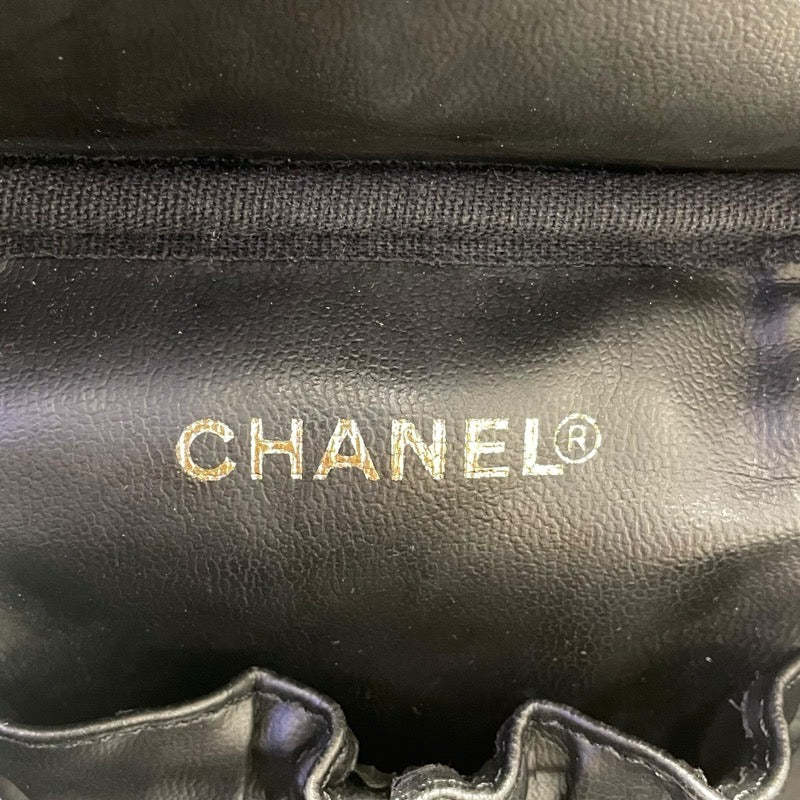 シャネル CHANEL バニティバッグ A01998 ブラック　GD金具 キャビアスキン レディース ハンドバッグ