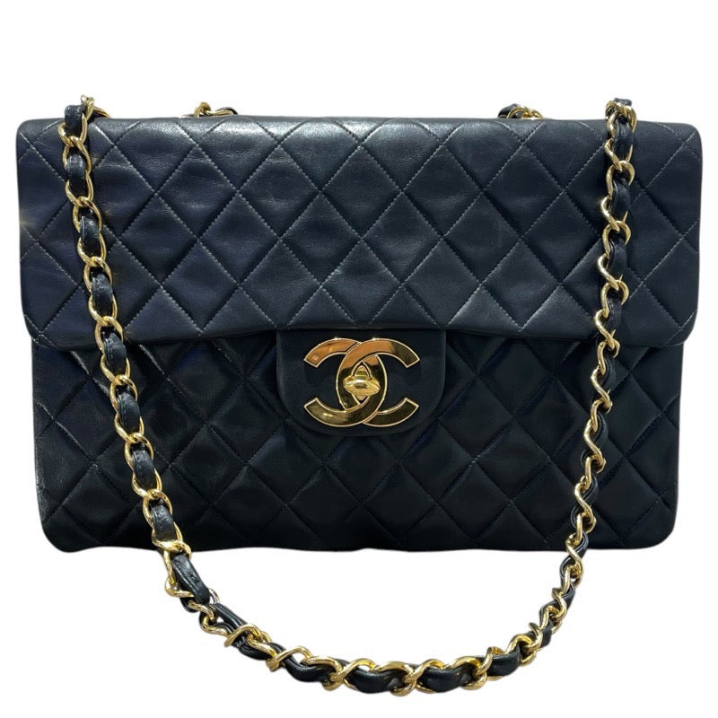 シャネル CHANEL デカマトラッセ34 A01094 ブラック　GD金具 ラムスキン レディース ショルダーバッグ