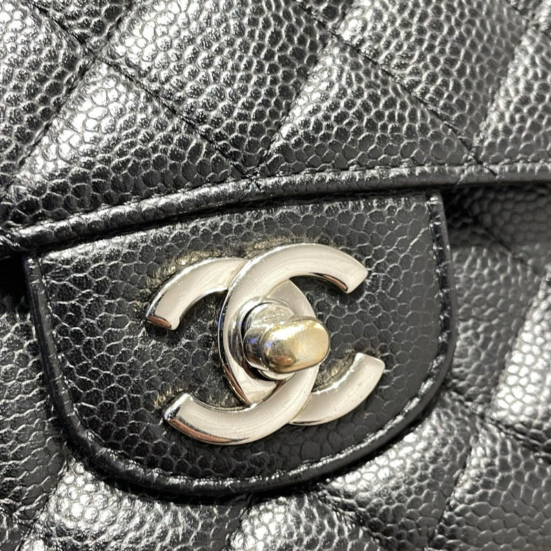 シャネル CHANEL マトラッセ25 A01112 ブラック　SV金具 キャビアスキン レディース ショルダーバッグ