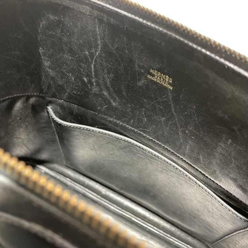 エルメス HERMES ボリード35 〇Y刻 ブラック　GD金具 ボックスカーフ レディース ショルダーバッグ
