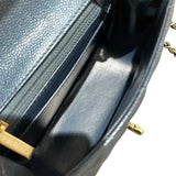 シャネル CHANEL ミニマトラッセ18 A35200 ネイビー　GD金具 キャビアスキン レディース ショルダーバッグ