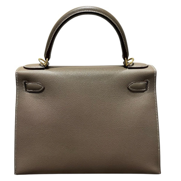 エルメス HERMES ケリー28　外縫い Z刻 エトゥープ　GD金具 エプソン レディース ショルダーバッグ