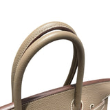 エルメス HERMES バーキン30 □H刻 エトゥープ　SV金具 トゴ レディース ハンドバッグ