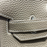 エルメス HERMES バーキン30 □H刻 エトゥープ　SV金具 トゴ レディース ハンドバッグ