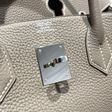 エルメス HERMES バーキン30 □H刻 エトゥープ　SV金具 トゴ レディース ハンドバッグ