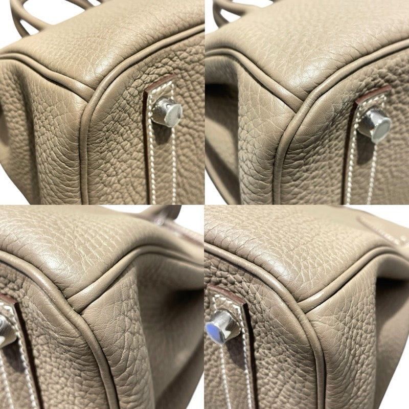 エルメス HERMES バーキン30 □H刻 エトゥープ　SV金具 トゴ レディース ハンドバッグ