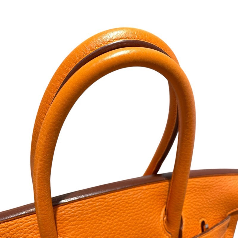 エルメス HERMES バーキン30 □N刻 オレンジ　SV金具 トリヨン レディース ハンドバッグ