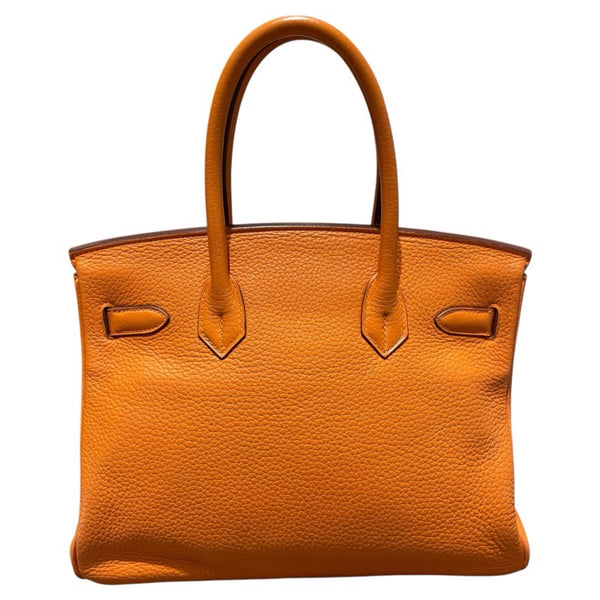エルメス HERMES バーキン30 □N刻 オレンジ　SV金具 トリヨン レディース ハンドバッグ