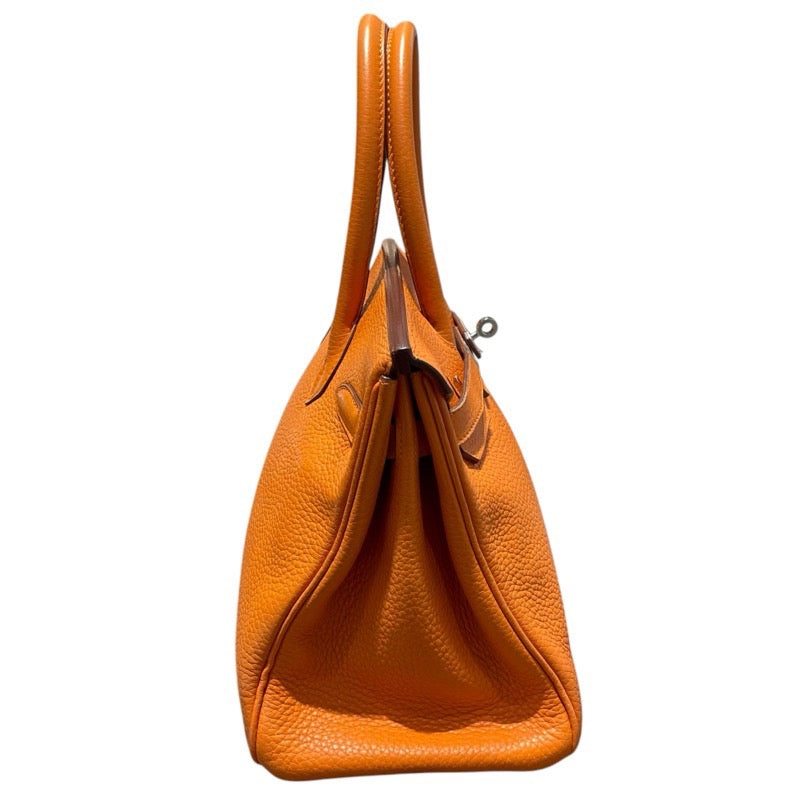 エルメス HERMES バーキン30 □N刻 オレンジ　SV金具 トリヨン レディース ハンドバッグ