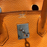 エルメス HERMES バーキン30 □N刻 オレンジ　SV金具 トリヨン レディース ハンドバッグ