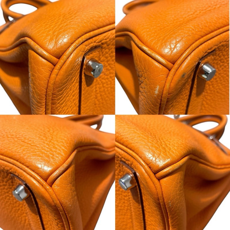 エルメス HERMES バーキン30 □N刻 オレンジ　SV金具 トリヨン レディース ハンドバッグ
