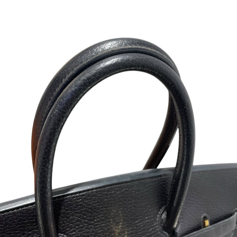 エルメス HERMES バーキン35 □H刻 ブラック　GD金具 アルデンヌ ユニセックス ハンドバッグ