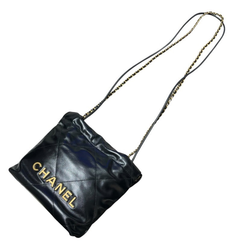 シャネル CHANEL CHANEL22ミニバッグ AS3980 ブラック　GD金具 ラムスキン レディース ショルダーバッグ