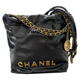 シャネル CHANEL CHANEL22ミニバッグ AS3980 ブラック　GD金具 ラムスキン レディース ショルダーバッグ