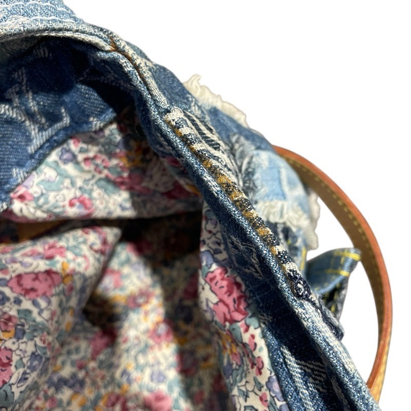 ルイ・ヴィトン LOUIS VUITTON パッチワークポスティ M95347 ブルー デニム・モノグラム ユニセックス ショルダーバッグ