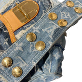 ルイ・ヴィトン LOUIS VUITTON パッチワークポスティ M95347 ブルー デニム・モノグラム ユニセックス ショルダーバッグ