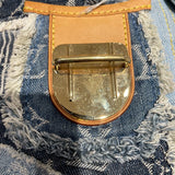 ルイ・ヴィトン LOUIS VUITTON パッチワークポスティ M95347 ブルー デニム・モノグラム ユニセックス ショルダーバッグ