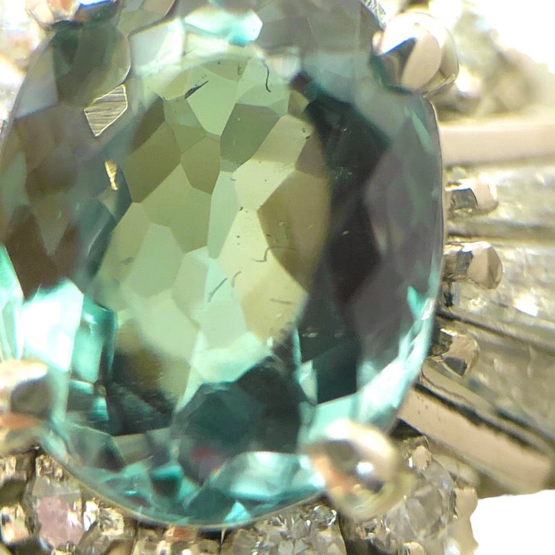 【最終価格】PT900 アレキサンドライト リング アレキサンドライトリング Pt900/アレキサンドライト/ダイヤモンド