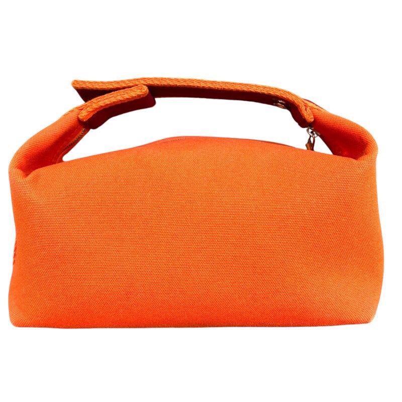 エルメス HERMES ブリッドアブラックPM オレンジ シルバー金具