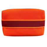 エルメス HERMES ブリッドアブラックPM オレンジ シルバー金具 トワル レディース ポーチ