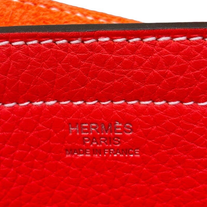 エルメス HERMES カバセリエ31 U刻印 ローズテキサス トリヨンクレマンス レディース トートバッグ