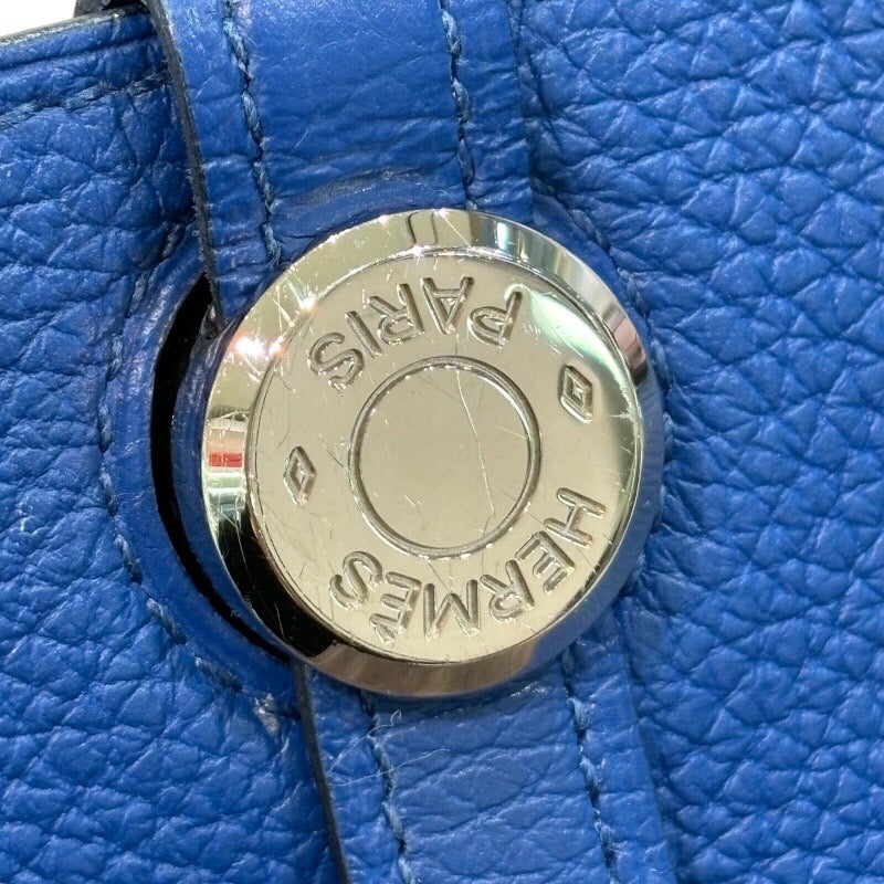 エルメス HERMES ドゴンGM Z刻印 ブルーフランス トリヨン メンズ 長財布