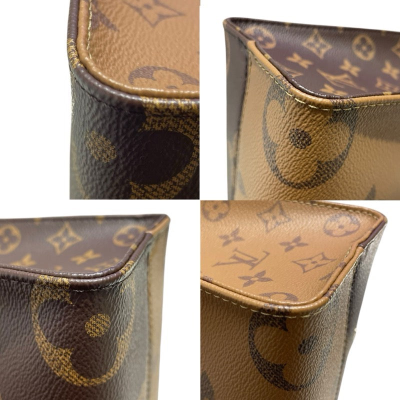 ルイ・ヴィトン LOUIS VUITTON オンザゴーPM M46373 ブラウン モノグラム・リバース レディース ショルダーバッグ