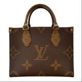 ルイ・ヴィトン LOUIS VUITTON オンザゴーPM M46373 ブラウン モノグラム・リバース レディース ショルダーバッグ